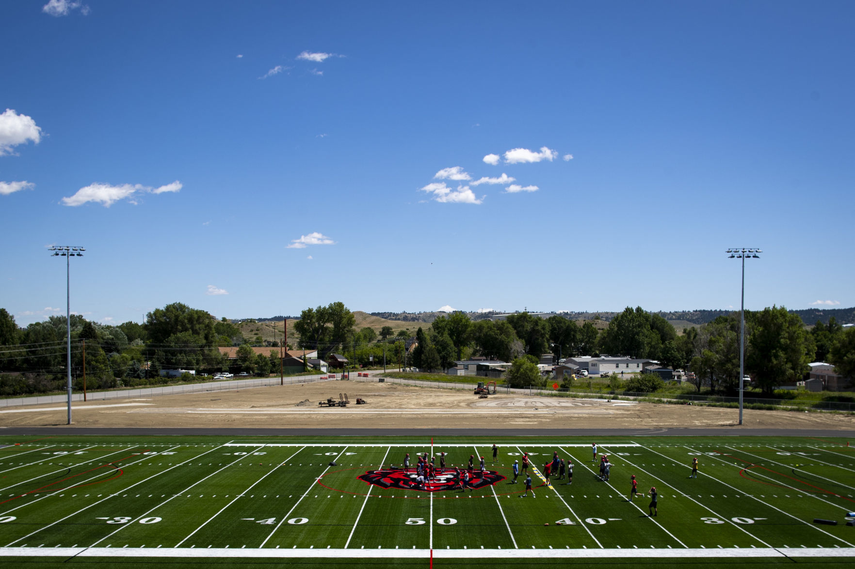 Lockwood football practice